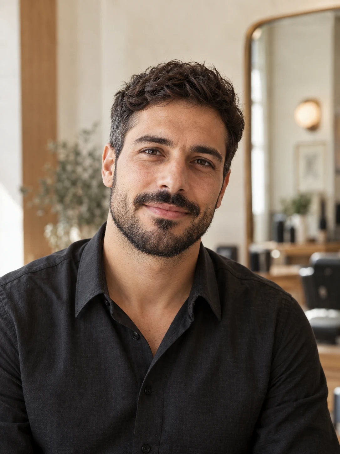 Yannis, coiffeur fictif de démonstration