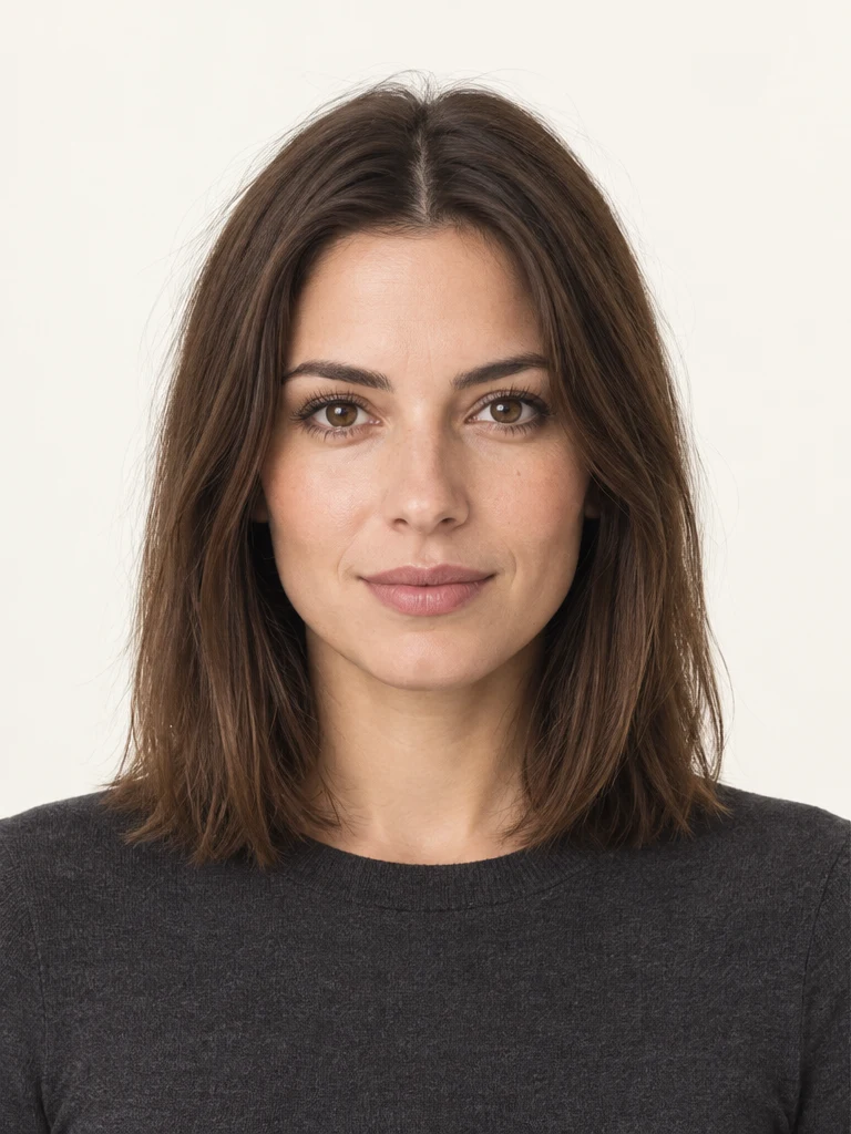 Point de départ fictif, cheveux aux épaules